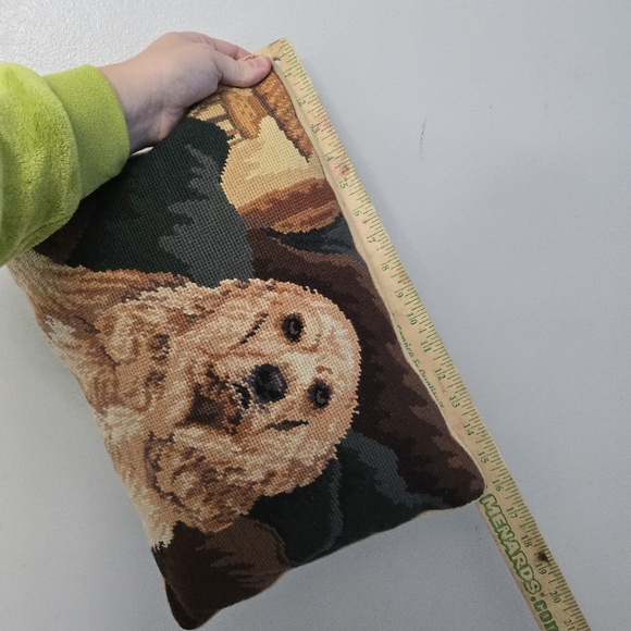 Cocker Spaniel Dog Tapestry Pillow Velvet Needlepoint - Picture 8 of 9